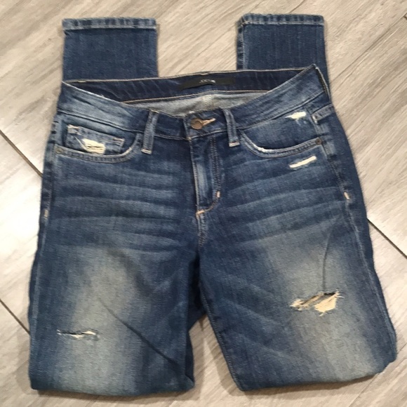Joe’s Jeans “Keagan” Medium Wash Distressed Skinny Ankle Jeans size 26 - Picture 7 of 11